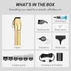 imageBaBylissPRO FX Professional Barber CordCordless Hair Clippers for Men All Metal Lithium Battery with 3Hour RuntimeGold