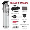 imageBaBylissPRO FX Professional Barber CordCordless Hair Trimmers  Beard Trimmer for Men Professional Stylist ampamp Barber Clippers USBC Cordless Hair Trimmers for MenSilver