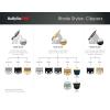 imageBaBylissPRO FX3 Clipper Replacement Ultra Thin Fade BladesTitanium CarbonNitrade