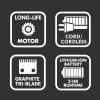 imageBaBylissPRO LithiumFX CordCordless Lithium Ergonomic Hair Clippers for MenMist