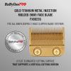 imageBaBylissPRO Metal Injection Molded MIM Blades for Clippers  FX829FX899 FX890 FX870 FX825 FX673 FXT45CGold Titanium 22 teeth Fade Blade