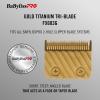 imageBaBylissPRO Replacement Clipper TriBlades for FX870 FX825 FX673 Clippers and most 2hole blade systemsFX603G Gold TriBlade