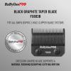 imageBaBylissPRO Replacement Taper Clipper Blades for FX870 FX825 FX673 Clippers and most 2hole blade systemsBlack Graphite Taper Blade