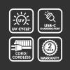 imageBaBylissPRO UVFOIL UVDisinfecting Metal DoubleFoil Shavers for menBlack
