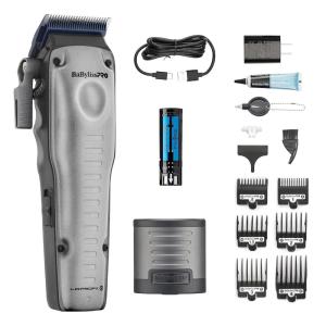 imageBaBylissPRO FXONE LOPROFX Professional Cordless Clippers for Men with Interchangeable BatteryGray