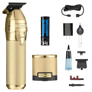 imageBaBylissPRO FXONE Professional Cordless Outlining Trimmers for Men with Interchangeable BatteryGold