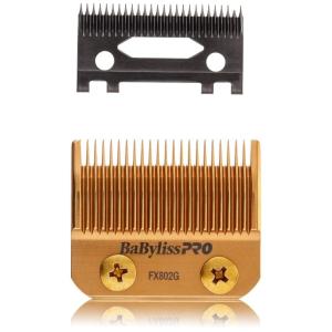 imageBaBylissPRO Replacement Taper Clipper Blades for FX870 FX825 FX673 Clippers and most 2hole blade systemsDLC Titanium Taper Blade