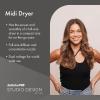 imageBaBylissPRO Compact Midi Hair Dryer 1000 watts Great for Travel or touchups Includes Diffuser and ConcentratorBlack