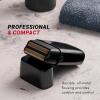 imageBaBylissPRO METALFX Double Foil Shaver Handheld Electric Razor for Travel Portable Cordless Close Face Shaver for Head Beard ampamp NeckBlack