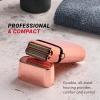 imageBaBylissPRO METALFX Double Foil Shaver Handheld Electric Razor for Travel Portable Cordless Close Face Shaver for Head Beard ampamp NeckRosegold