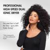 imageBabylissPRO Nano Titanium Hair Dryer Professional 1875Watt Blow Dryer Lightweight Ionic Technology Dries Hair Faster with Less FrizzBlack