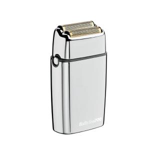 imageBaBylissPRO METALFX Double Foil Shaver Handheld Electric Razor for Travel Portable Cordless Close Face Shaver for Head Beard ampamp NeckSilver