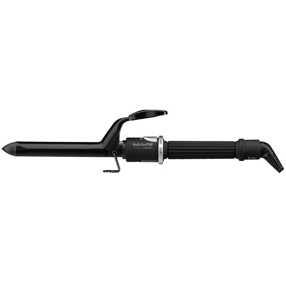 imageBaByliss Pro Spring Curling Iron Porcelain Ceramic Professional For Multiple Hair Types Reaches 430 Degrees for Loose Long Lasting Curls075 Inch Pack of 1
