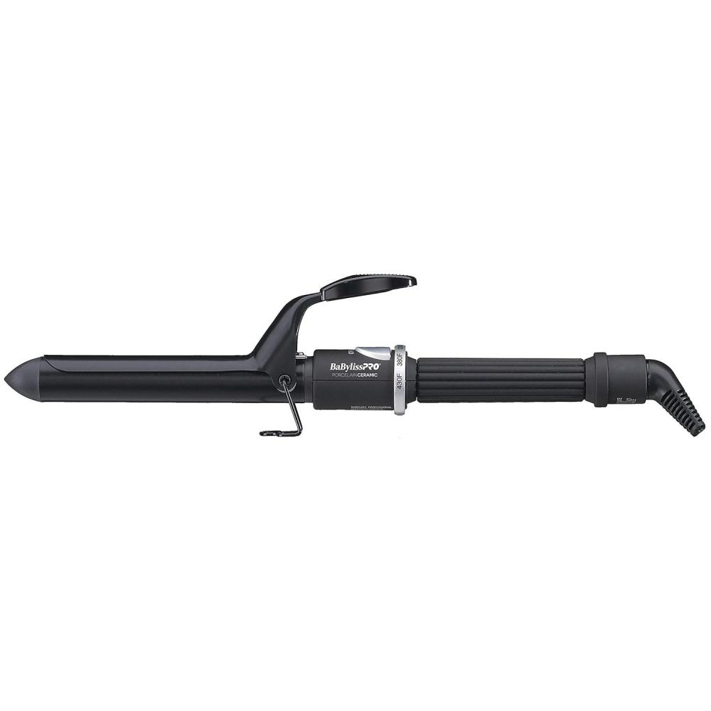 imageBaByliss Pro Spring Curling Iron Porcelain Ceramic Professional For Multiple Hair Types Reaches 430 Degrees for Loose Long Lasting Curls1 inch
