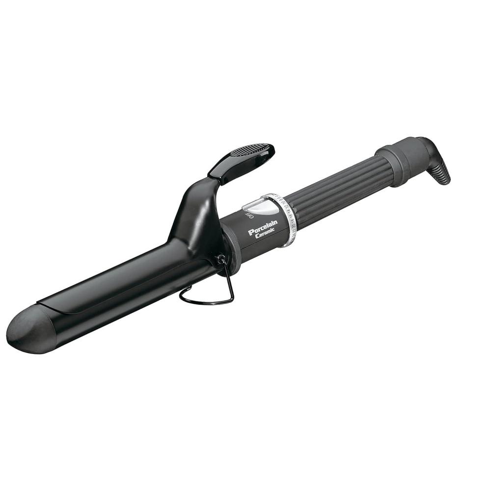 imageBaByliss Pro Spring Curling Iron Porcelain Ceramic Professional For Multiple Hair Types Reaches 430 Degrees for Loose Long Lasting Curls125 Inch Pack of 1