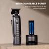 image:imageFXONE LOPROFX Professional Cordless Trimmers for Men with Interchangeable BatteryGray